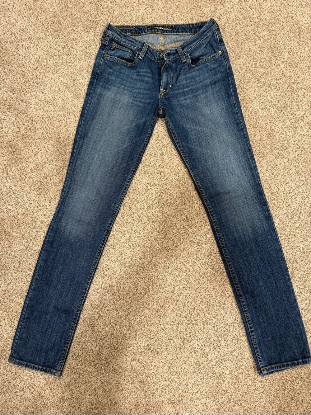 Big Star Women's Dark Blue Brigette Slim Straight Skinny Jeans